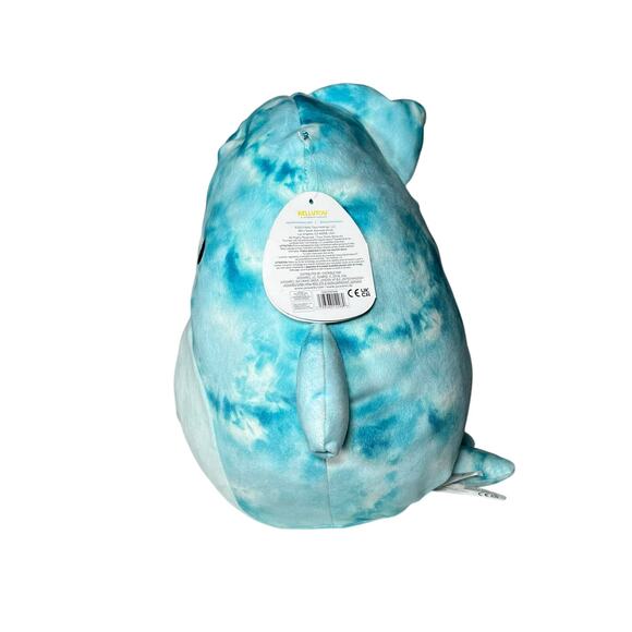 Squishmallows Danika Dolphin Blue Crinkle Tie-dye NWT 11" 2022 Sealife Squad - Picture 3 of 11